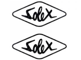 Sticker set Solex Zwart 70mm x 33mm 2-Delig Solex