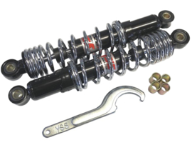 Shock absorber set YSS PRO-X chrome / black 280mm Puch Maxi / Tomos / Gilera Citta / Etc