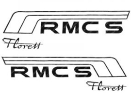 Sticker set Battery box Black - White New Model Kreidler RMC-S