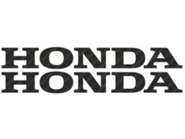 Sticker set Honda 220mm - 25mm Zwart 2-Delig Honda Modellen