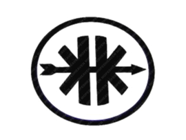 Transfer Sticker Front fender KK Logo 45mm Black Kreidler