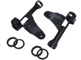 Headlight Hooks set Black Yamaha DT50MX