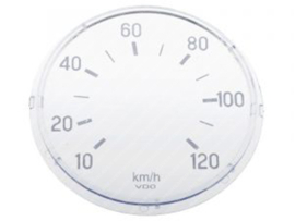 Glas VDO Tachometer 120Km/h Kreidler / Zündapp