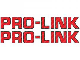 Sticker set Pro-Link 165mm - 25mm Red / Black 2-Pieces Universal