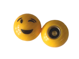 Valve Cap set Smiley Wink 2-Pieces Universal