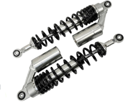 Shock absorber set Sport Adjustable Silver - Black 360mm Universal