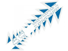 Sticker set Blue - White 4-Pieces Zündapp HAI25