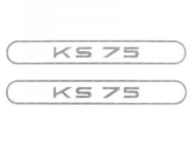Sticker set Tank KS75 Grey 2-Pieces Zündapp KS75
