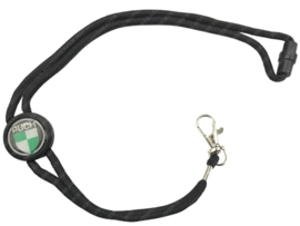 Sleutelhanger / Keycord Zwart Logo Puch