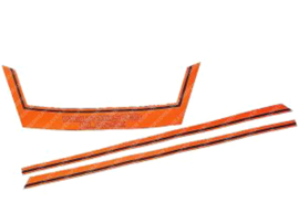 Sticker set Buddyseat Orange Kreidler Weltmeister Klasse