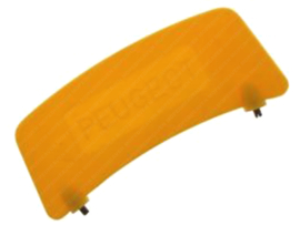 Plate Front fender Yellow Peugeot