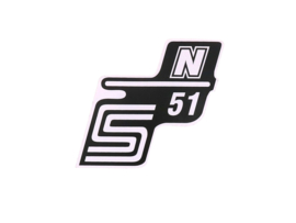 Sticker S51 N White Simson S51
