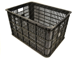 Mand / Krat Zwart 50 Liter 45cm x 35cm x 27cm Universeel