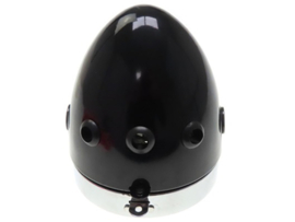 Headlight egg-model black / chrome 102mm (side mounting) Puch Maxi