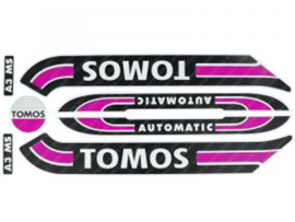 Sticker set Purple old model Tomos A3