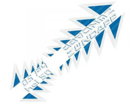 Sticker set Blue - White 4-Pieces Zündapp HAI50
