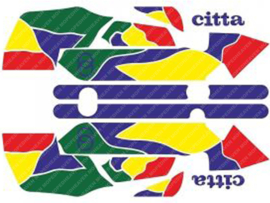 Sticker set Purple Gilera Citta Funny