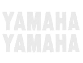 Sticker set White Big 320mm x 75mm 2-Pieces Yamaha