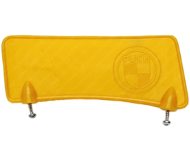 Plaatje Voorspatbord Geel met Puch Logo als Origineel Puch