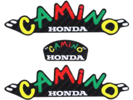 Sticker set Tank Geel - Groen - Rood - Zwart Honda PA50 Camino