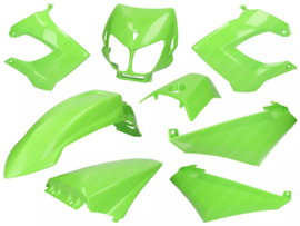 Cover set Green 8-Pieces Derbi Senda SM / R / DRD / X-Treme