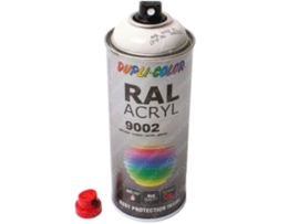 Spray Paint Dupli Color Grey White RAL 9002 400ML