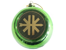 Christmas ball Green 80mm Logo Kreidler