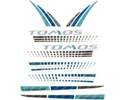Sticker set Black / Blue Tomos Standard 2015