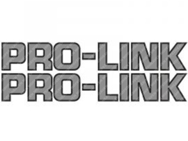 Sticker set Pro-Link 290mm - 45mm Silver / Black 2-Pieces Universal