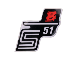Sticker S51 B Red Simson S51