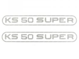 Sticker set Tank KS50 Super Gey 2-Pieces Zündapp KS50 Super