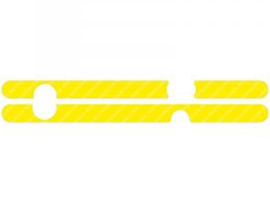 Sticker set Side Panels Yellow 3-Pieces Gilera Citta