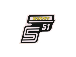 Sticker S51 Enduro White / Yellow Simson S51
