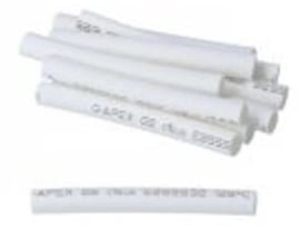 Shrink tubes White 3.5mm x 40mm 10-Pieces Universal