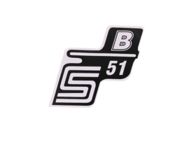 Sticker S51 B White Simson S51