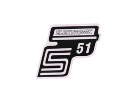 Sticker S51 Elektronik White Simson S51