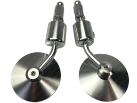 Plug-in mirror set Round Silver Universal
