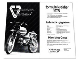 Poster "Formule Kreidler 1978" 297mm x 420mm Kreidler