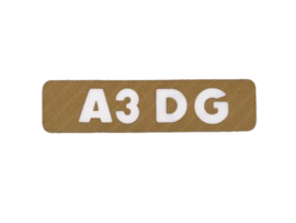 Sticker Gold Tomos A3 DG
