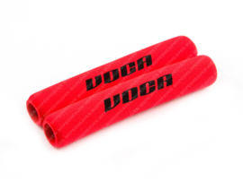 Spons Rubber set Remhevel 10cm Rood - Zwart VOCA 2-Delig Universeel