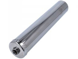Silencer Exhaust Glass wool Damped Chrome Universal