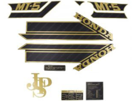 Sticker set John Player Special Goud - Zwart Honda MT5