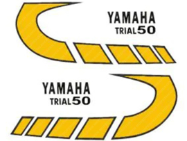 Sticker set Yellow - Black Yamaha TY Trial 50