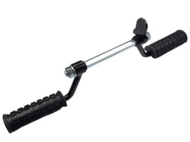 Footrest set black Puch Maxi / Rider Macho 2-Speed