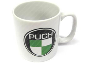 Mok / Koffiemok Wit Puch Logo