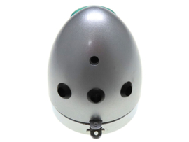 Headlight egg-model silver / chrome 102mm (Underside mounting) Puch Maxi