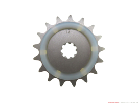 Voortandwiel 17 Tands met rubberen demper Puch Maxi / MV / VS / DS / Monza / Etc