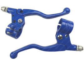 Brake lever set Short Blue Metal! Lusito 22mm Universal