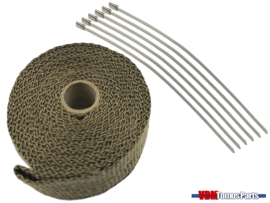 Heatwrap exhaust titanium (5 Meter)