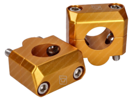 Handlebar clamp Adapter set Fatbar! 22mm > 28,6mm Gold Doppler Universal